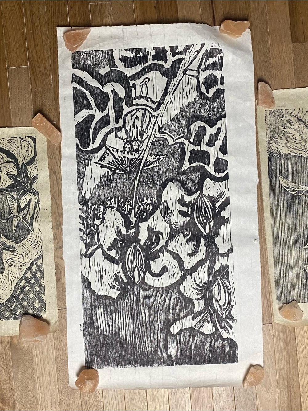 Authentic Susan C. Foley Original Linocut / Woodblock Fine Art Prints